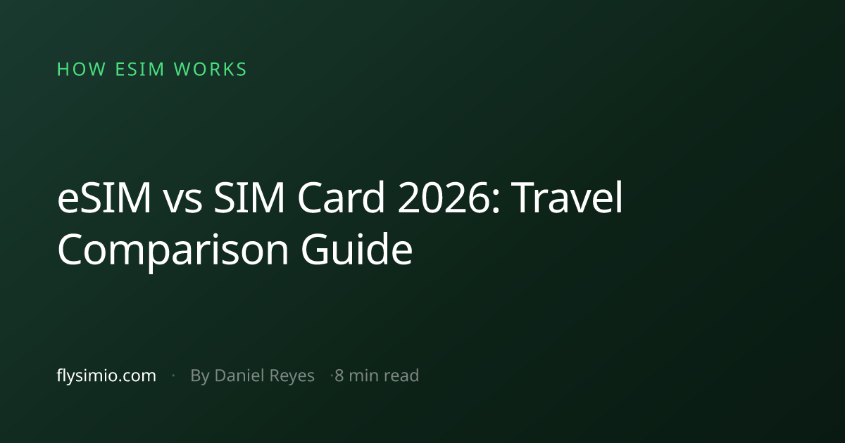eSIM vs SIM Card 2026: Travel Comparison Guide | Flysimio